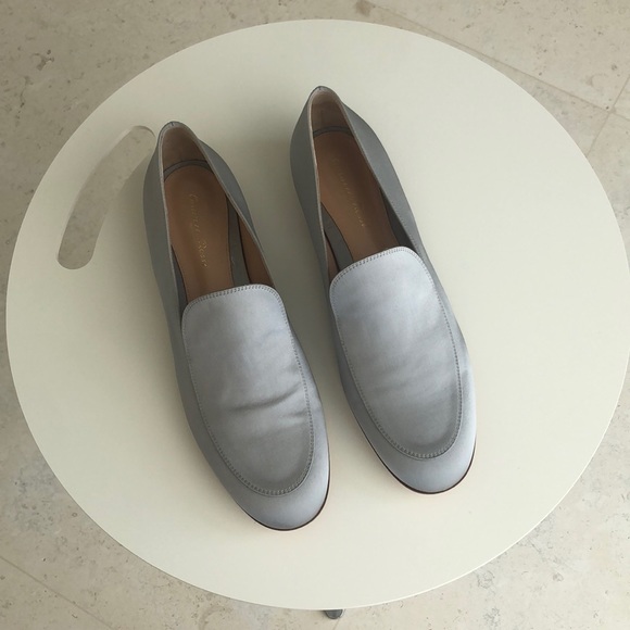 Gianvito Rossi Metallic Satin slip-on loafers - Picture 5 of 8